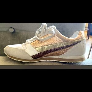 Coach Rebekha Suede Metalic Tennis Sneaker 9.5M